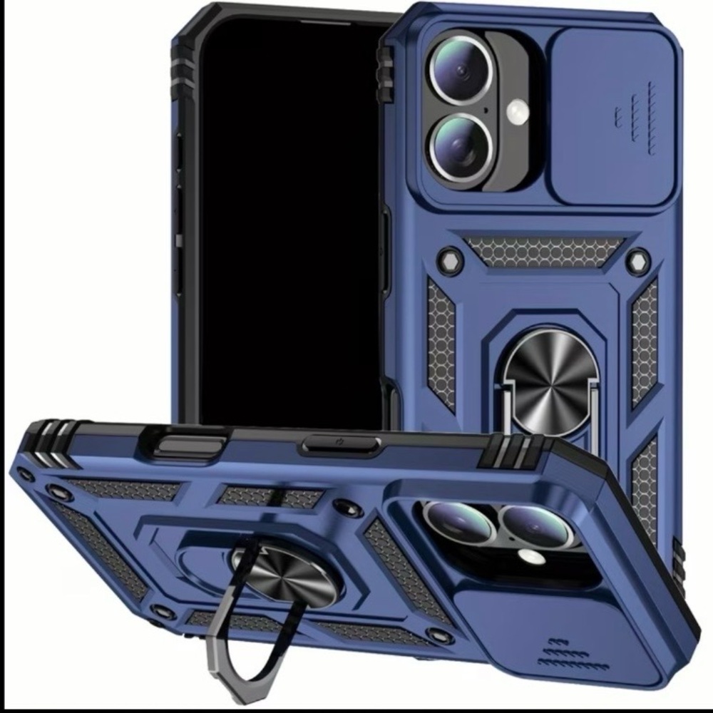 IPhone Case Magnetic Rotating Ring Stand Sliding Camera Lens Cover Unisex
